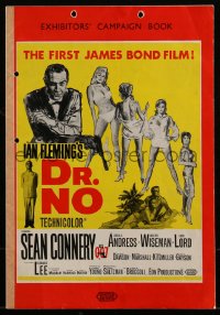 4d0172 DR. NO English pressbook 1962 country of origin pressbook for the very 1st James Bond, rare!