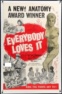4d0579 EVERYBODY LOVES IT linen 1sh 1964 Phillip Mark, Not Tonight Henry, a Newd Anatomy award winner!