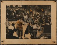4d0396 FOUR HORSEMEN OF THE APOCALYPSE linen 1/2sh 1921 Rudolph Valentino, Rex Ingram, very rare!