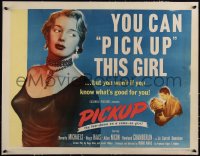 4d0310 PICKUP linen 1/2sh 1951 you won't pick up Beverly Michaels if you know what's good for you!