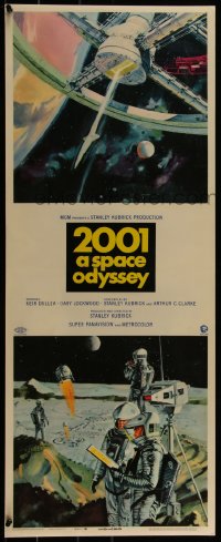 4d0204 2001: A SPACE ODYSSEY insert 1968 Stanley Kubrick, art of space wheel by Bob McCall!