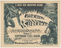 4d0085 ATOM MAN VS SUPERMAN chapter 1 TC 1950 great art & photo of Kirk Alyn in costume, ultra rare!