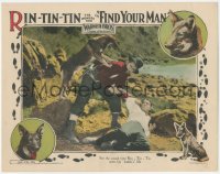 4d0099 FIND YOUR MAN LC 1924 Rin-Tin-Tin in his fifth movie saves his buddy's life, ultra rare!