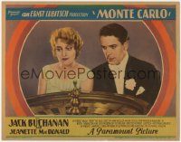 4d0100 MONTE CARLO LC 1930 Jeanette MacDonald & Jack Buchanan watching roulette wheel, ultra rare!
