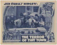 4d0096 TERROR OF TINY TOWN LC 1938 c/u of Jed Buell's Midgets catching the bad guy, very rare!