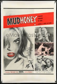 4d0673 MUDHONEY linen 1sh 1965 Russ Meyer, sexy Lorna Maitland leaves a taste of evil, ultra rare!