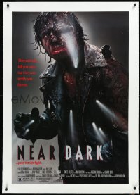 4d0676 NEAR DARK linen 1sh 1987 vampires can only kill you once, but they can terrify you forever!