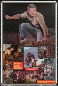 4d0677 NEVADA SMITH linen DS 1sh 1966 cool completely different photo montage of Steve McQueen!