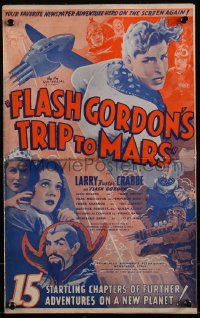 4d0128 FLASH GORDON'S TRIP TO MARS pressbook 1938 Buster Crabbe, Jean Rogers, Middleton, very rare!