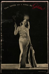4d0181 GILDA pressbook 1946 most iconic image of sexy Rita Hayworth in sheath dress, ultra rare!