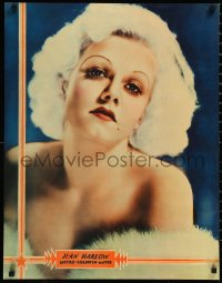 4d0201 JEAN HARLOW 22x28 personality poster 1930s sexy portrait of the legendary platinum blonde!