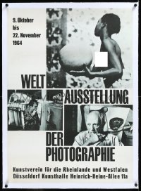 4d0352 WELT AUSSTELLUNG DER PHOTOGRAPHIE linen 24x33 German museum/art exhibition 1964 Picasso shown!