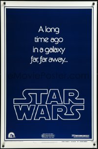 4d0276 STAR WARS style B teaser 1sh 1977 George Lucas, a long time ago in a galaxy far, far away...!