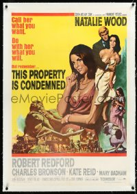 4d0747 THIS PROPERTY IS CONDEMNED linen int'l 1sh 1966 do with sexy Natalie Wood what you will!