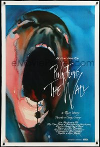 4d0761 WALL linen 1sh 1982 Pink Floyd, Roger Waters, classic Gerald Scarfe rock & roll artwork!