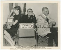 4f1284 CHARADE candid 8x10 still 1963 author Peter Stone between Cary Grant & Audrey Hepburn!