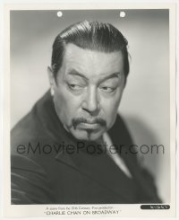 4f1286 CHARLIE CHAN ON BROADWAY 8.25x10 still 1937 portrait of Warner Oland in yellowface makeup!