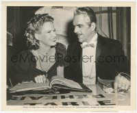 4f1297 CLIMAX candid 8.25x10 still 1944 Boris Karloff has a brief fling with co-star June Vincent!