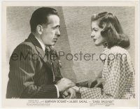 4f1312 DARK PASSAGE 8x10.25 still 1947 close up of Humphrey Bogart & Lauren Bacall holding hands!