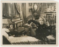 4f1322 DISHONORED 8x10 still 1931 Marlene Dietrich on bed in wild sparkling outfit, von Sternberg!