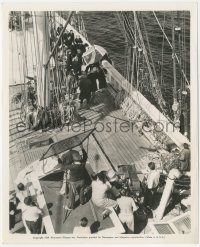 4f1529 RULERS OF THE SEA candid 8x10 still 1939 crew films Douglas Fairbanks Jr. during funeral at sea!