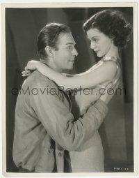 4f1540 SHE 8x10.25 still 1935 romantic c/u of young Hollywood stars Helen Mack & Randolph Scott!