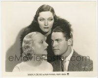 4f1546 SINNERS IN THE SUN 8x10.25 still 1932 Adrienne Ames over Carole Lombard & Chester Morris!