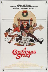 4f0731 CHRISTMAS STORY NSS style 1sh 1983 classic Christmas movie, art by Robert Tanenbaum!