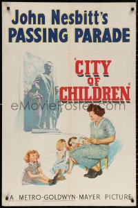 4f0733 CITY OF CHILDREN 1sh 1949 John Nesbitt, entire town of orphans like Boys Town!