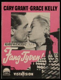 4f1078 TO CATCH A THIEF Danish program 1957 different images of Grace Kelly & Cary Grant, Hitchcock!