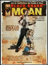 4f0112 BLACK SNAKE MOAN French 1p 2007 Samuel L. Jackson & sexy Christina Ricci in chains!