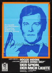 4f0355 SPY WHO LOVED ME German 1977 Roger Moore as James Bond 007 + Seiko wristwatch ad!