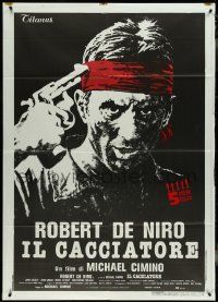 4f0200 DEER HUNTER awards Italian 1p 1979 Michael Cimino, Robert De Niro with gun to his head!