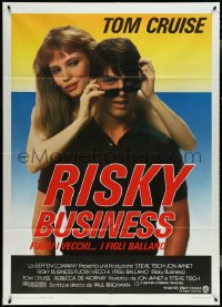 4f0246 RISKY BUSINESS Italian 1p R1980s completely different image of Tom Cruise & Rebecca De Mornay!