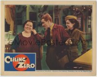 4f0493 CEILING ZERO LC 1935 James Cagney pinches lady's cheek while pretty June Travis watches!