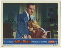 4f0502 DIAL M FOR MURDER LC #8 1954 Alfred Hitchcock, c/u of Robert Cummings consoling Grace Kelly!