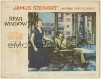 4f0550 REAR WINDOW LC #6 1954 Alfred Hitchcock, great image of Grace Kelly & James Stewart w/lens!