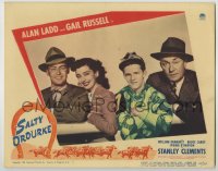4f0559 SALTY O'ROURKE LC #6 1945 Alan Ladd, Gail Russell, Stanley Clements, Demarest, horse racing!