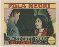4f0565 SECRET HOUR LC 1928 great close up of pretty waitress Pola Negri wearing a bonnet!