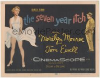 4f0475 SEVEN YEAR ITCH TC 1955 Billy Wilder, classic image of sexy Marilyn Monroe w/ skirt blowing!