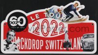 4f0004 BACKDROP SWITZERLAND limited edition die-cut license plate 2022 James Bond 60th anniversary!