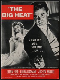 4f0020 BIG HEAT pressbook 1953 hard cop Glenn Ford & soft dame Gloria Grahame, Fritz Lang noir!