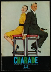 4f0381 CHARADE Australian souvenir program book 1963 Cary Grant & sexy Audrey Hepburn, Stanley Donen!