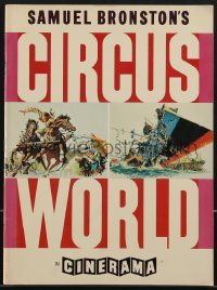 4f0382 CIRCUS WORLD Cinerama souvenir program book 1965 John Wayne, Frank McCarthy cover art!