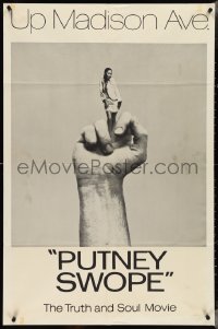4f0943 PUTNEY SWOPE 1sh 1969 Robert Downey Sr., classic image of black girl as middle finger!
