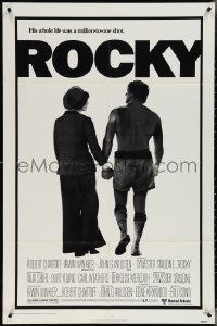 4f0951 ROCKY style A NSS style 1sh 1976 boxer Sylvester Stallone, John G. Avildsen boxing classic!