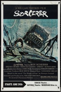 4f0970 SORCERER style B 1sh 1977 Friedkin, Schieder, Clouzot's Wages of Fear, different overprinting!