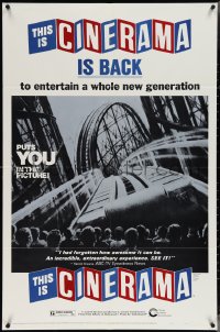 4f1000 THIS IS CINERAMA 1sh R1973 back to entertain a whole new generation, roller coaster!