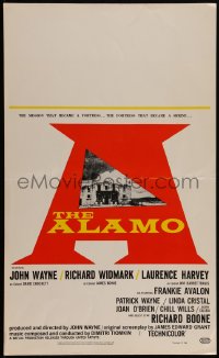4f0034 ALAMO WC 1960 art of John Wayne & Richard Widmark in the Texas War of Independence!