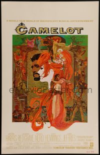 4f0039 CAMELOT WC 1968 Peak art of Richard Harris as King Arthur & Vanessa Redgrave as Guinevere!